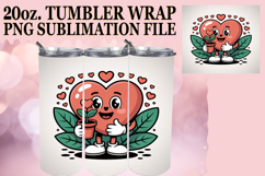 PRESENT OF LAUGHTER 20oz TUMBLER WRAP, Valenines Heart Product Image 1