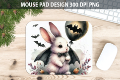 Watercolor Bunny Mouse Pad Sublimation - Animal PNG Product Image 1