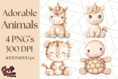 Cute Stuffed Animal Clipart for Nursery Decor Png Product Image 1
