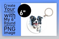 Playful PeekaBoo Dog Circle Charm Whimsy Sublimation Mug Product Image 1