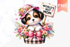 World's best mom Sublimation - Mother's Day Clipart PNG Product Image 1