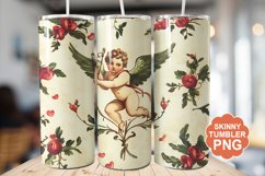 Cupid Vintage Valentine Tumbler | Valentine Tumbler Wrap Product Image 1