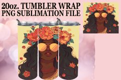 Melanin Serenade: Vibrant Sublimation Tumbler Art Product Image 1