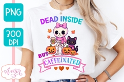 Dead Inside shirt PNG, Cute Halloween Sublimation Design Product Image 2