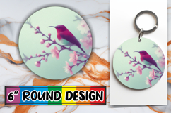 Whimsical Round Design Ornaments, Birds Product Image 1