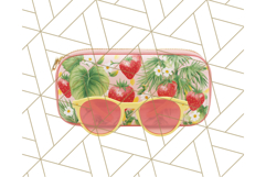Strawberry Red Lemon Yellow Summer Clipart PNG, Summer Icons Product Image 4