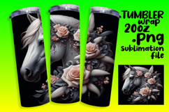 Beautiful Gift: 20oz Tumbler Wrap , Horse Product Image 1