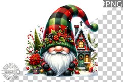 Christmas Gnome Sublimation - Clipart PNG Design Product Image 1