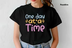 Mental Health Quotes SVG | One Day At A Time Product Image 4