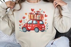 Cute Watercolor Valentines Day Clipart PNG Product Image 1