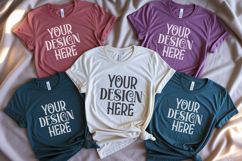 Christmas Family Matching Group Flat Lay T-Shirt Mockups Product Image 1