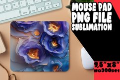 3D Marble and Flower Mouse Pad Pattern Product Image 1