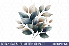Botanical Sublimation Clipart Product Image 1