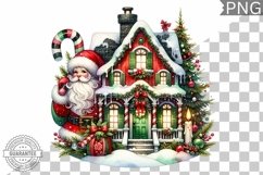 Christmas Santa Sublimation - Clipart PNG Design Product Image 1
