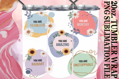 RADIANT SPIRITS 20oz TUMBLER WRAP, Quote Product Image 1