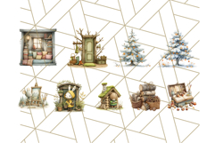 72 Cozy Cabin Critters Clipart PNG, Fall Animal Png Product Image 8
