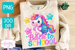 Cute back to school shirt PNG, Teacher sublimation unicorn Product Image 3