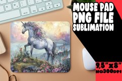 Merry Unicorn Wonderland Mouse Pad Product Image 1