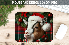 Christmas Cute Goat Pad Sublimation - Animal PNG Design Product Image 1