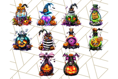 Bright Halloween Potion Bottle PNG Clipart, Holiday Elements Product Image 4