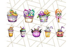Summerween Tropical Treats Clipart PNG, Halloween Desserts Product Image 8