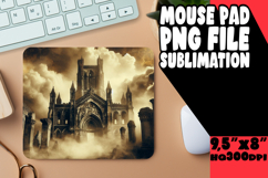 Cheerful Desk Pad Sublimation Ideas, Horror Halloween Product Image 1