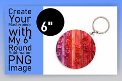 Radiant Bloom Circles: Sublimation Circle &amp; Keychain Product Image 1