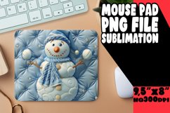 Winter Holiday Snowman Mouse Pad - Seasonal Wonder Product Image 1