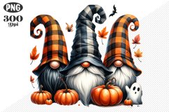 Halloween Gnomes Sublimation - Clipart PNG Design Product Image 1