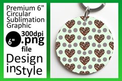 Lovely Round Design for Keychains , Heart Product Image 1