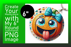 Sophisticated Circle PNG Car Coaster , Cute Pumpkin Product Image 1