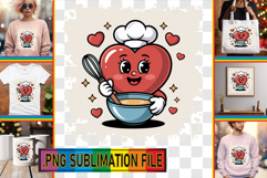 Sweet TOTE BAG Design Ideas PNG, Valenines Heart Product Image 1