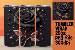 RADIANT 20oz Tumbler Wrap , 3D Flower Product Image 1