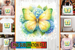 Sweet PNG Art for TSHIRTS, Butterfly Product Image 1
