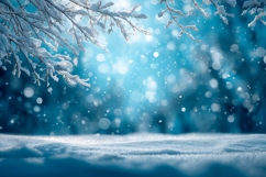 Snow Background PNG, Winter Forest Background Mockup Product Image 1