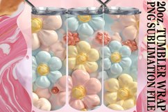 15x 3D Inflated Puff Tumbler Wraps 20oz Bundle, Lively Product Image 9