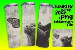 Feline Finesse: Sublimation Tumblers for Discerning Cat Love Product Image 1