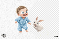 Cute Quirky Funny Baby Clipart Product Image 1