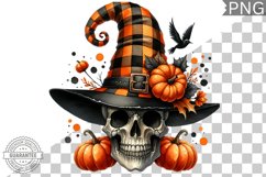 Halloween Skull Sublimation - Clipart PNG Design Product Image 1