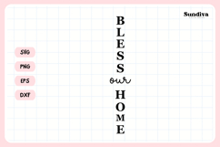 Porch Sign Saying SVG | Bless Our Home Product Image 3