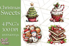 Christmas Treats Cookies Cocoa Clipart PNG Product Image 1