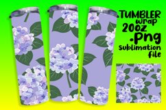 Sublimation Tumbler Wrap with Boho Flower Serenity Product Image 1