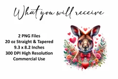 Valentine's Day Tumbler Wrap Sublimation Design Product Image 2