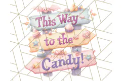 Pastel Halloween Town PNG Clipart, Spooky Shops & Homes Png Product Image 4