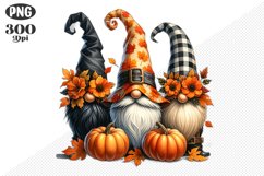 Halloween Gnomes Sublimation - Clipart PNG Design Product Image 1