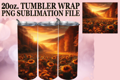 Bright Sublimation 20oz tumbler wrap, Autumn Product Image 1