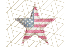 Patriotic Star Clipart PNG, Stars 4th of July PNG Graphic Product Image 4