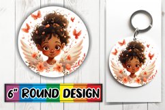 Romantic Femme Elegance: Keychain Sublimation Product Image 1