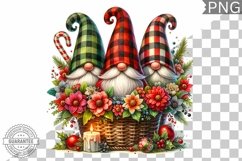 Christmas Gnome Sublimation - Clipart PNG Design Product Image 1