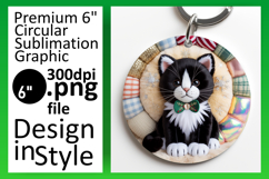 Trendy Circle Design Sublimation PNG , Holiday Pets Product Image 1